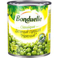 Canned green peas "Bonduelle" tender, 800g