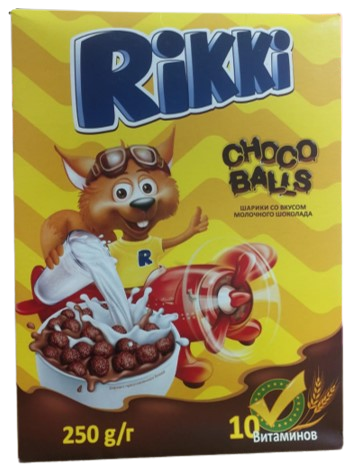 Breakfast Cereal Rikki Choco Balls 250g
