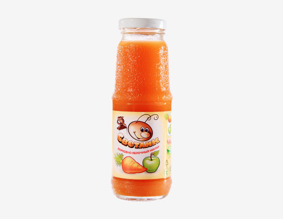 CARROT AND APPLE NECTAR "SVETLIK" WITH PULP 250ML