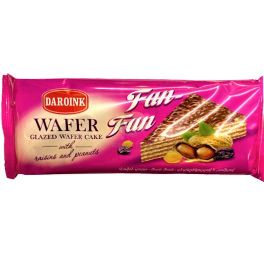 Wafer cake "Daroink" Fan-Fan with peanuts and raisins 200g
