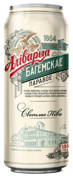Beer Alivaria Bagemskae Steam lager alc. 5.7% canned 0.45L