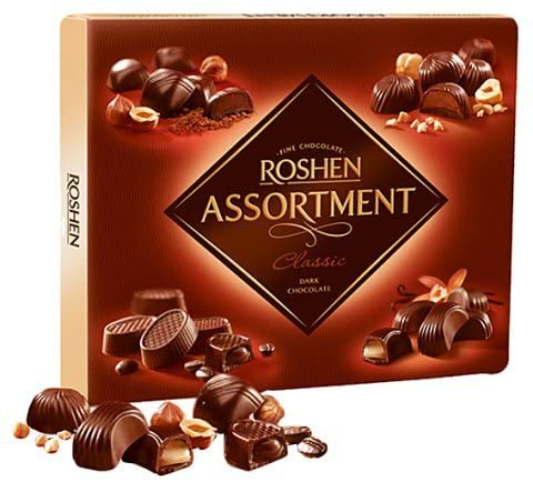 Ukrainian Roshen Dark Chocolate Combo Classic Candy 154g