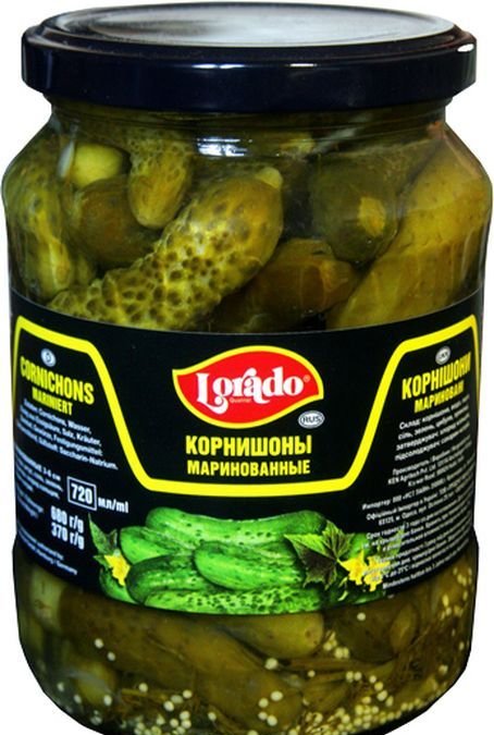 Cucumbers LORADO pickled gherkins 3-6cm 350g