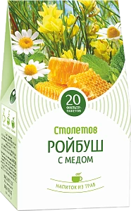 Tea drink Stoletov Rooibos with honey 20*1g