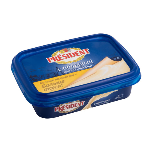 Processed cheese "Creamy" "President" 200g