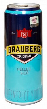 Beer "BRAUBERG ORIGINAL" (can) 4%, 0.45L