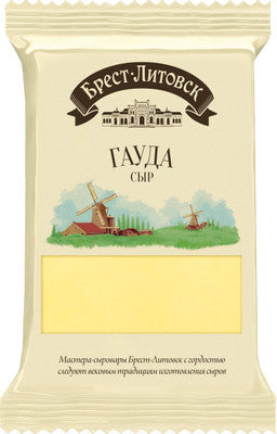 Semi-hard cheese "Brest-Litovsk Gouda" 48%, 200 g