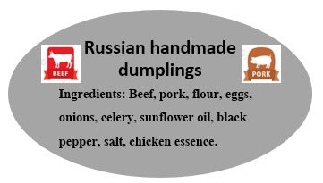 Eastern Europe Handmade Dumplings Pelmeni (Beef and Pork), 400g