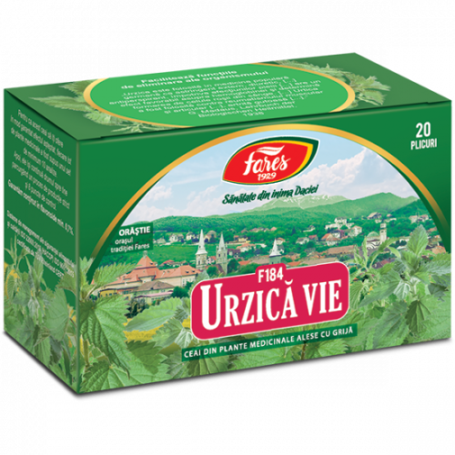 FARES TEA - NETTLE TEA, helps the detoxification of the body, 20 bags x 1,5g