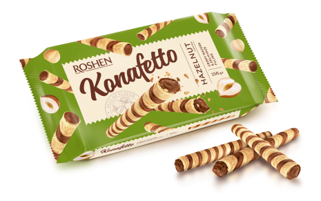 Wafer rolls Konafetto with nut filling 140g