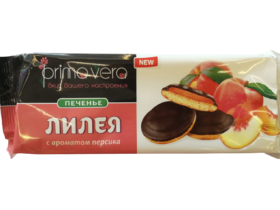 Biscuit mat (peaches) with fruit filling 132g