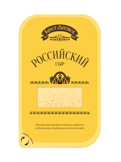 Cheese semi-hard brest-litovsk rossiyskiy -150g