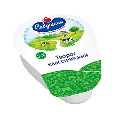 Cottage cheese "Savushkin" crumbly, 5%, 180g