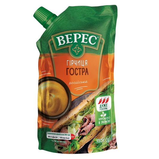 Veres spicy Russian mustard 130g