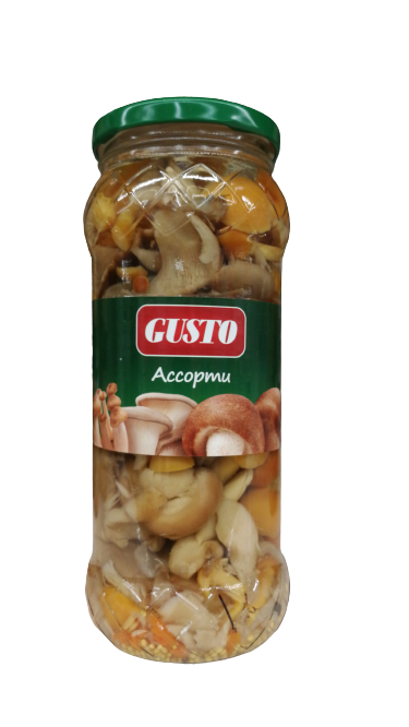 Assorted pickled mushrooms "Gusto" 530g
