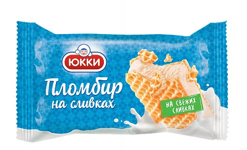 YUKKI Sundae with cream vanilla on wafer 80g