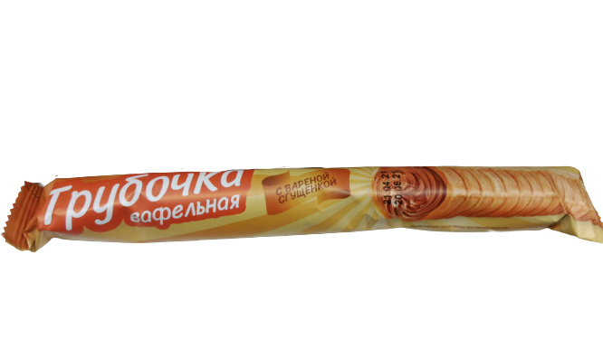 waffle tube with boiled condensed milk Russian Scroll  70g