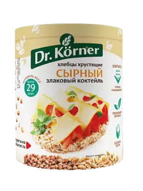 Breads Dr.  Korner "Cereal cocktail" cheese 100g