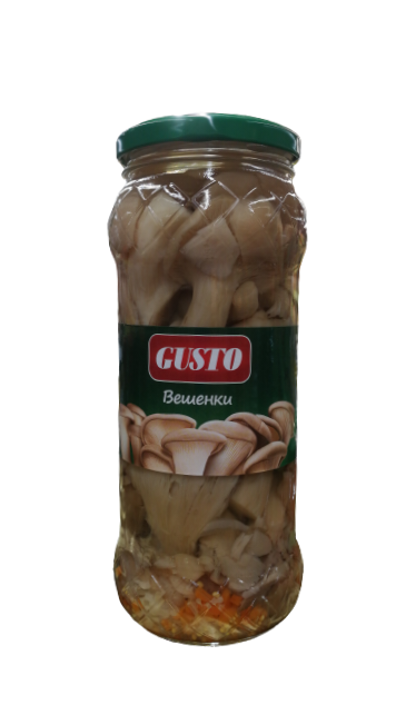 Oyster mushrooms "Gusto", pickled, 530g