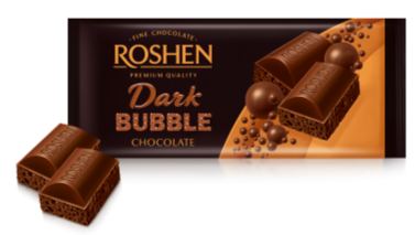 Roshen chocolate with bubbles  80g