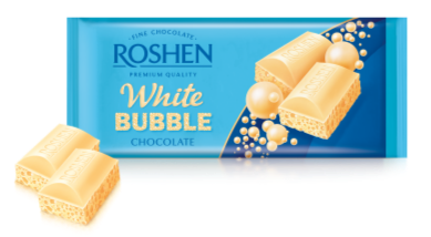 Porous chocolate "Roshen" white, 80g