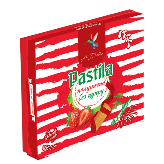 A`DELIS Strawberry Pastila Sugar Free 200g