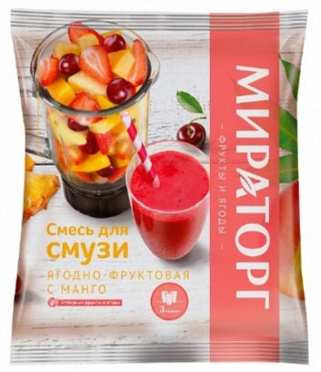 Mixed four kinds of fruits to make smoothie berry 300g