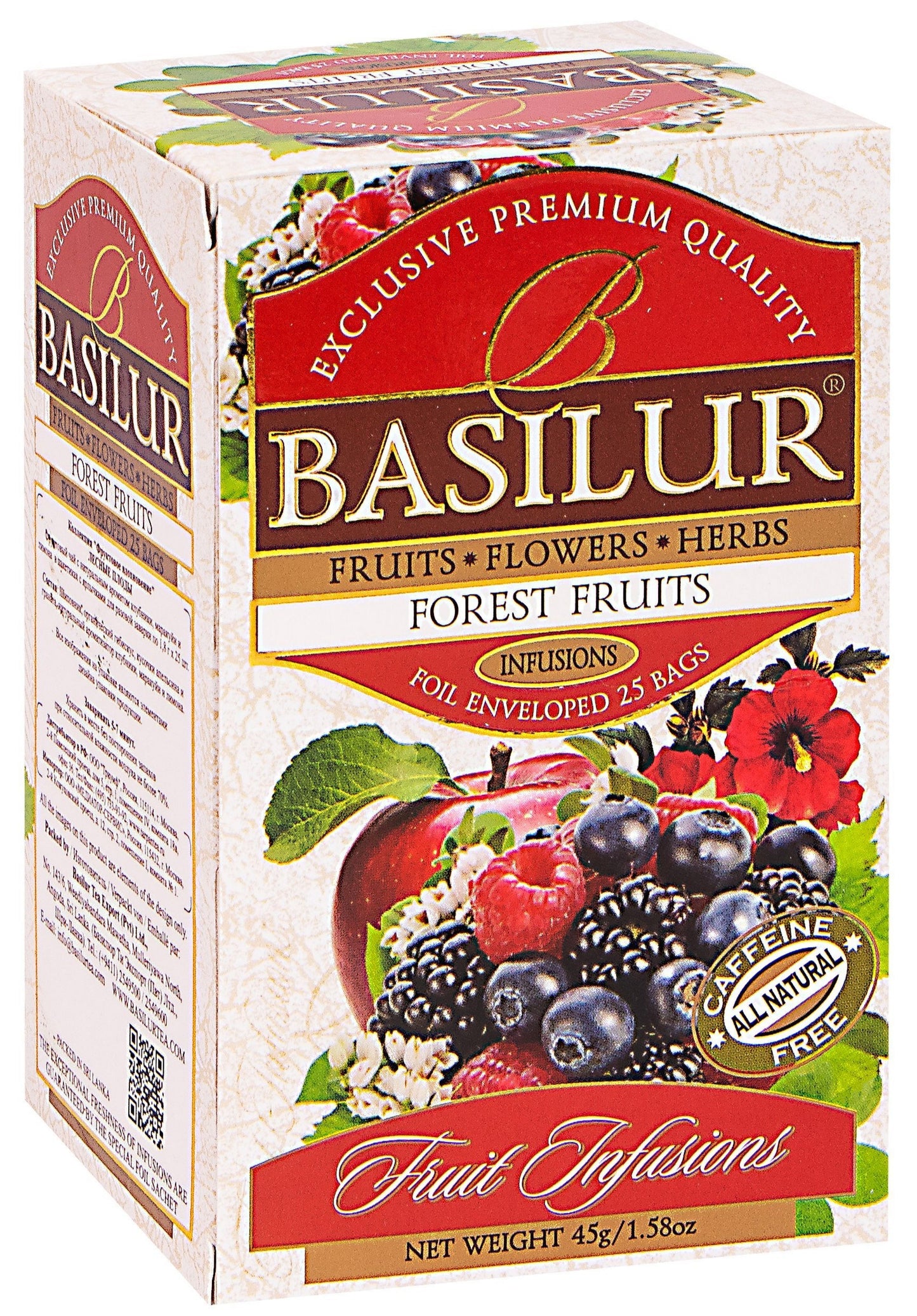Tea drink "Basilur" forest fruits, 25 sachets.
