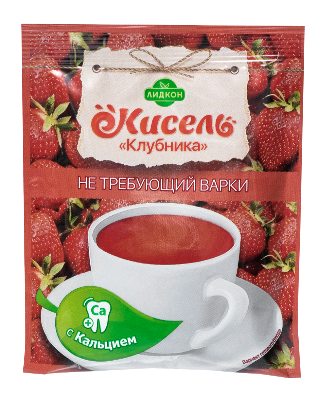 Kissel taste "Strawberry" with calcium does not require cooking  25g