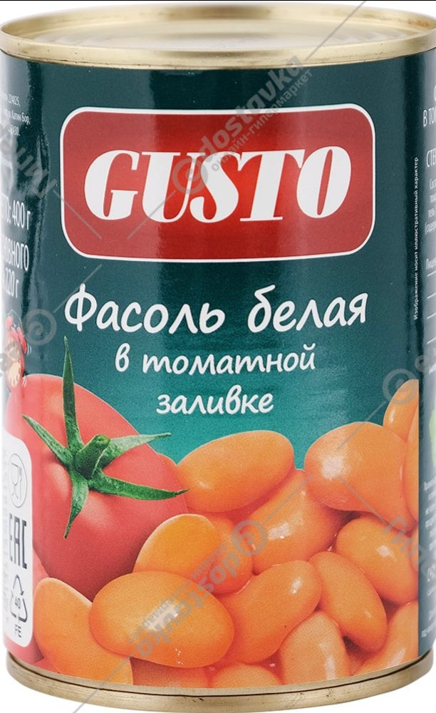 White beans "Gusto" in tomato sauce, 400g