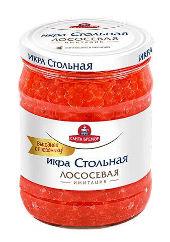 Salmon caviar "Stolnaya" imitation 450g