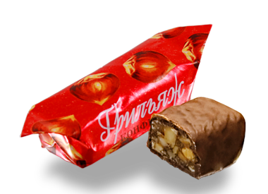 Sweets Kommunarka Grillage in chocolate  100g