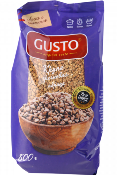 Buckwheat groats "Gusto" unground, 800g