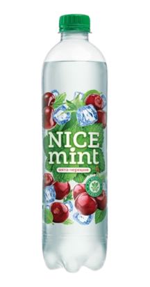 NICE mint carbonated soft drink on fructose with mint and cherry flavor  0.53L