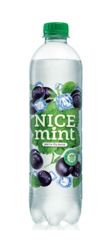 NICE mint carbonated soft drink on fructose with mint and elderberry aroma  0.53L