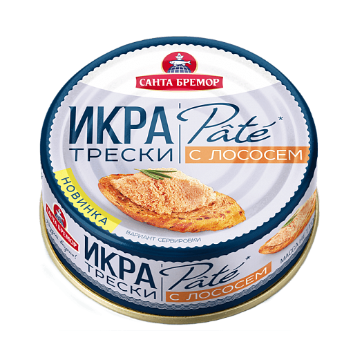 Pasteurized cod caviar with salmon "Pate"   90g