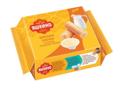 Packaged waffles "Yashkino" "With the taste of condensed milk"  320g