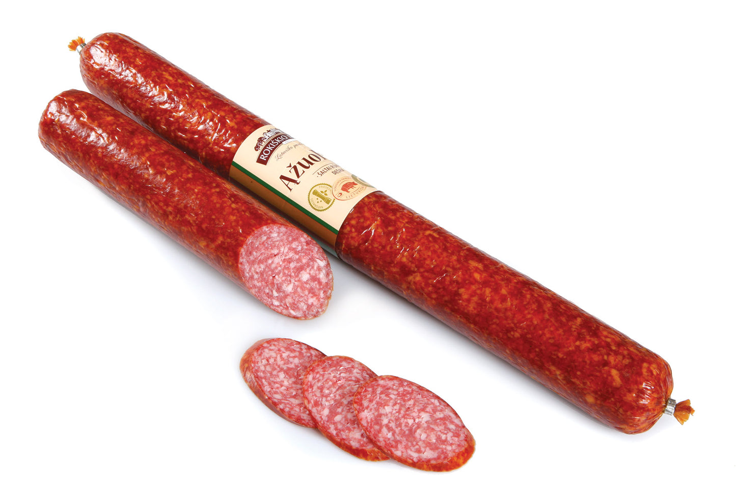 Cold Smoked Sausage ĄŽUOLYNO, weighed, 800g