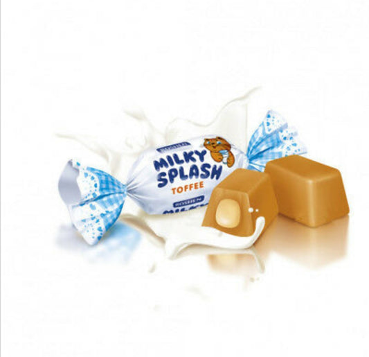 Ukrainian Sweets ROSHEN Chewy Candy "Milky Splash" Toffee  100g
