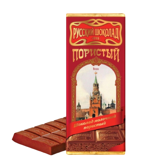 "Porous Russian" milk chocolate   90g