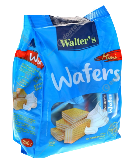 Waffles "Walter's" with creamy taste  250g