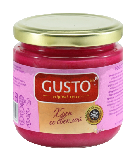 Horseradish "Gusto" with beets, 200g