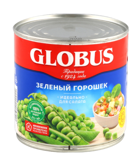 Green peas "Globus" 425g