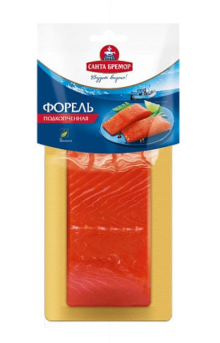 Smoked trout fillet piece  200g-large slices