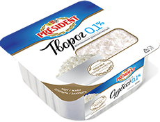 Cottage cheese President homemade crumbly 0.1%, 450g
