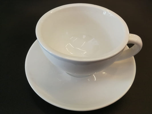 White classic coffee cup and saucer 300ml
