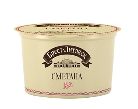 Sour cream Brest-litovsk fat content 15%-180g