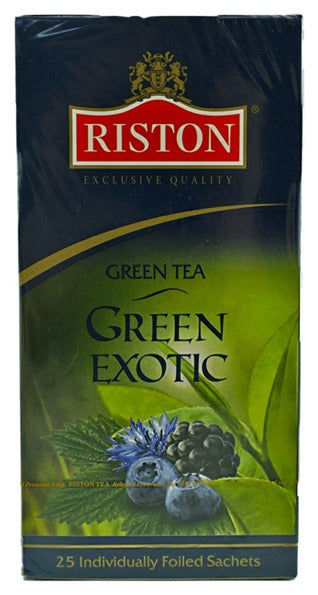 Green tea Riston Green Exotic Ceylon bagged 25pcs x 1.5g