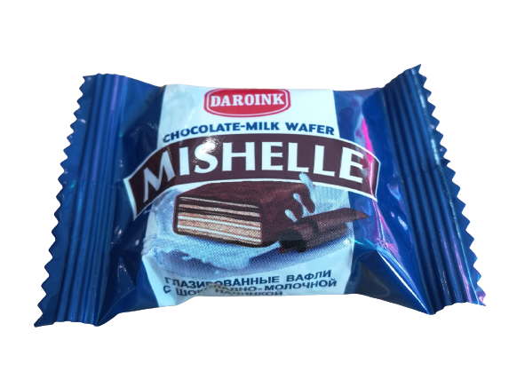 Chocolate Waffle "Daroink Mishelle" Chocolate & Milk Flavor 100g