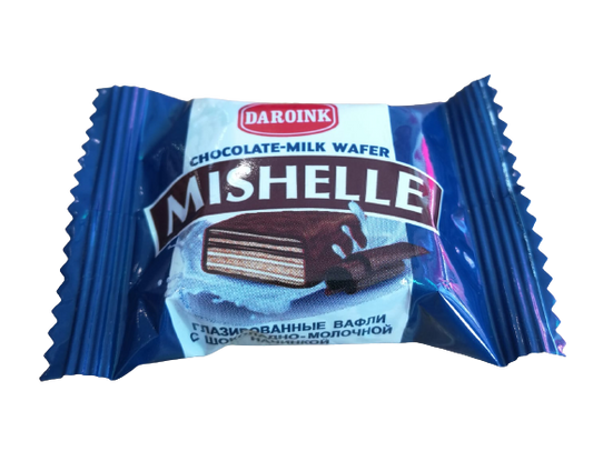 Chocolate Waffle "Daroink Mishelle" Chocolate & Milk Flavor 100g
